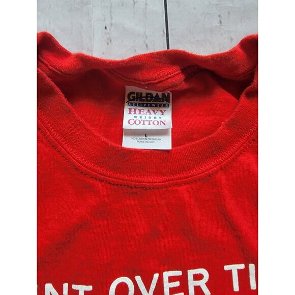 David Ortiz Boston red Sox It Ain't Over Till The Big Popi Swings Red Tshirt SzL - Picture 3 of 6